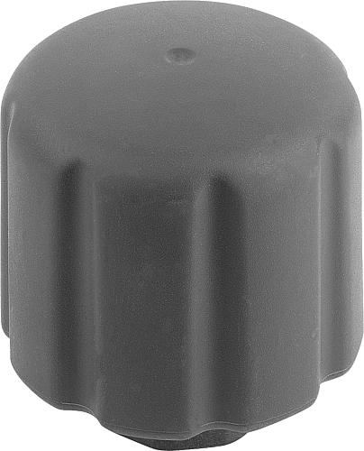 SPANNGRIFF ERGONOMISCH D=M10 D1=50 H=55, FORM:K KUNSTSTOFF, SCHWARZGRAU RAL70...