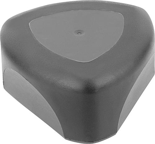 DREISTERNGRIFF ERGONOMISCH D=M10 D1=67,7 H=36, FORM:K KUNSTSTOFF, SCHWARZGRAU...