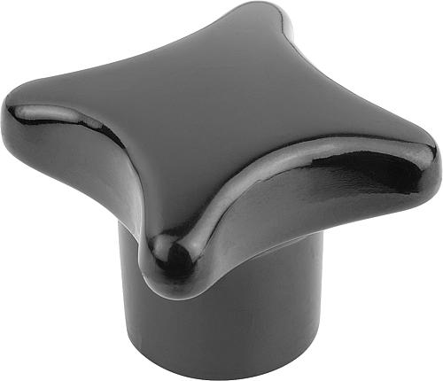KREUZGRIFF ÄHNLICH DIN6335 D=M12, D1=63, H=40, FORM:K, DUROPLAST SCHWARZ HOCH...