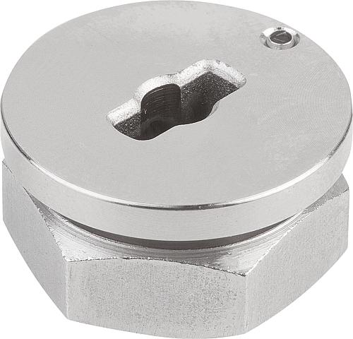 SPANNPLATTE FÜR DREHSPANNRIEGEL, FORM:A AUFGESETZT, D=8, STAHL VERNICKELT