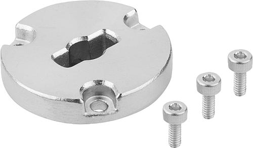 SPANNPLATTE FÜR DREHSPANNRIEGEL, FORM:B VERSENKT, D=8, STAHL VERNICKELT