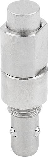 KUGELSPERRBOLZEN OHNE KOPF, D1=6, L1=19, EDELSTAHL BLANK, KOMP:EDELSTAHL