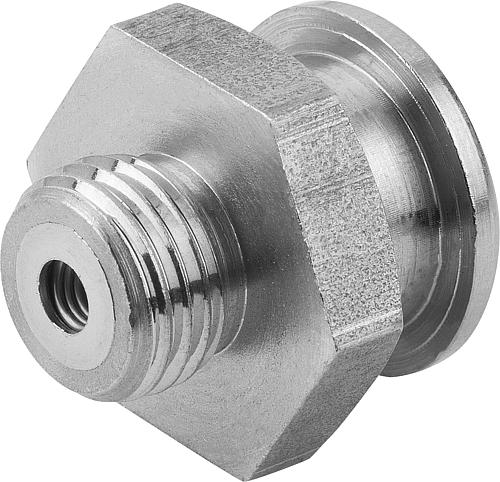 FLACHSCHMIERNIPPEL GERADE DIN3404 D=G3/8, D1=22, SECHSKANT SW=22, EDELSTAHL B...