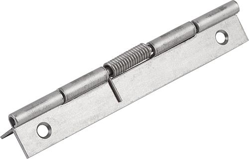 FEDERSCHARNIER FEDER ÖFFNEND A=20, B=75, STAHL BLANK