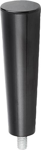 KONUSGRIFF FESTSTEHEND D=M10X12, D1=26, DUROPLAST SCHWARZ HOCHGLANZPOLIERT, K...