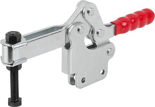 SCHNELLSPANNER STANDARD L=308, FORM:B STAHL, FUß SENKRECHT, KOMP:KUNSTSTOFF, ...