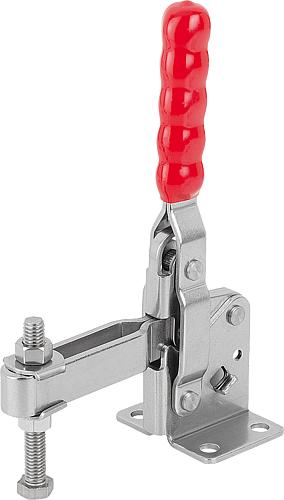 SCHNELLSPANNER VERTIKAL STANDARD, FUß WAAGRECHT F2=4000, VERSTELLB. ANDRUCKSP...