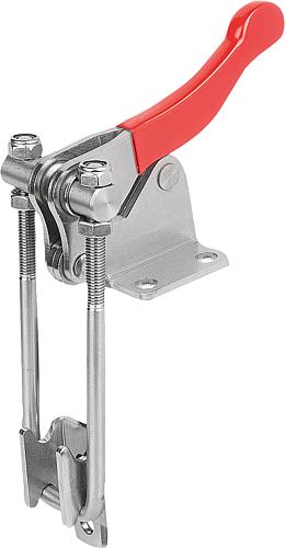 BÜGELSPANNER VERTIKAL MIT GEGENHALTER, F1=9000, EDELSTAHL BLANK, KOMP:KUNSTST...
