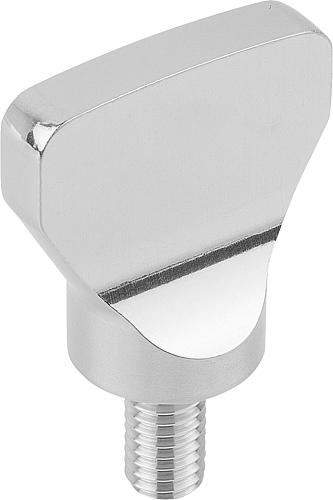 FLÜGELSCHRAUBE HYGIENIC USIT® D=M10X20, B=10, H=40, A=40 EDELSTAHL 1.4404, PO...