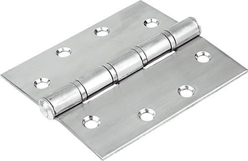 SCHARNIER ANSCHRAUBBAR FORM:B 100X114, EDELSTAHL A2 MATT POLIERT, KOMP:EDELST...