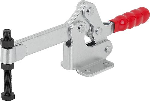 SCHNELLSPANNER HORIZONTAL STANDARD, FUß WAAGRECHT F1=3000, VOLLER HALTEARM M1...
