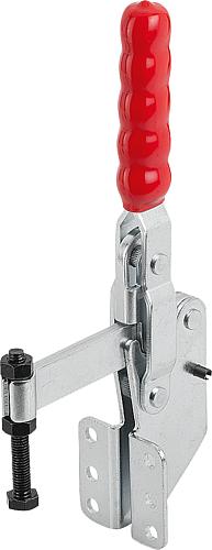 SCHNELLSPANNER VERTIKAL STANDARD, FUß ABGEWINKELT F1=3000, FESTE ANDRUCKSPIND...