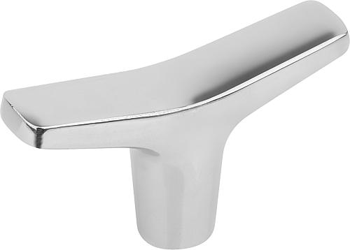 T-GRIFF HYGIENIC USIT® D=M08, A=75,3, B=17,7, H=41,2, EDELSTAHL 1.4404 POLIERT