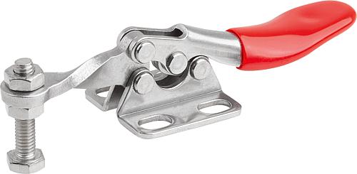 SCHNELLSPANNER HORIZONTAL MINI, FUß WAAGRECHT F1=500, FESTE ANDRUCKSPINDEL M0...