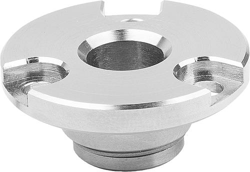 SPANNPLATTE FÜR DREHSPANNRIEGEL, FORM:B VERSENKT, D=8, EDELSTAHL BLANK, KOMP:...