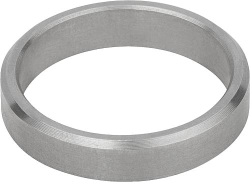 DISTANZRING, H=7, D=16, D1=19, EDELSTAHL BLANK