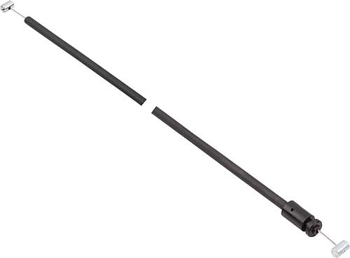 BOWDENZUG MIT KUNSTSTOFFHÜLSE, MIT SCHRAUBNIPPEL, L=1000, EDELSTAHL, KOMP:KUN...