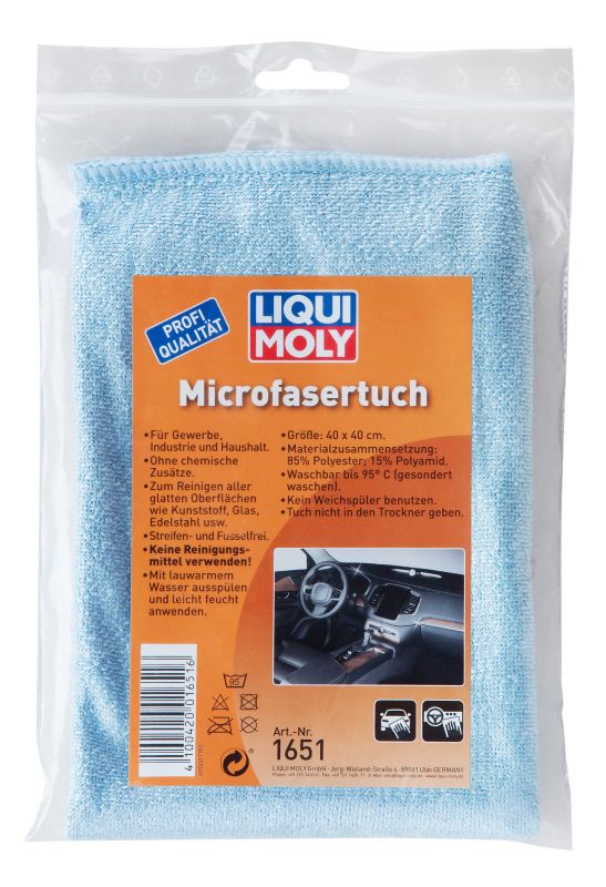 LIQUI MOLY Microfasertuch 1Stk 1651 Verpackungseinheit = 10 Stück