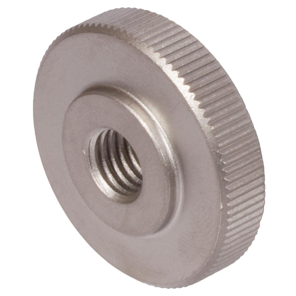 65399752 Flache Rändelmutter M12 Edelstahl