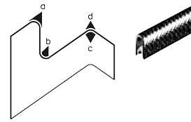68701000 Kantenschutzprofil schwarz