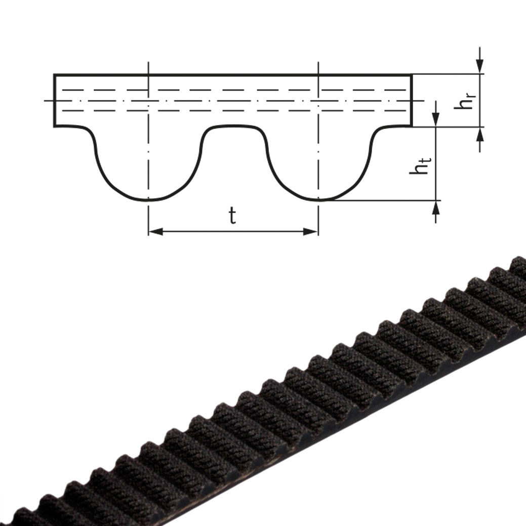 17570000 Zahnriemen Meterware 8M-85