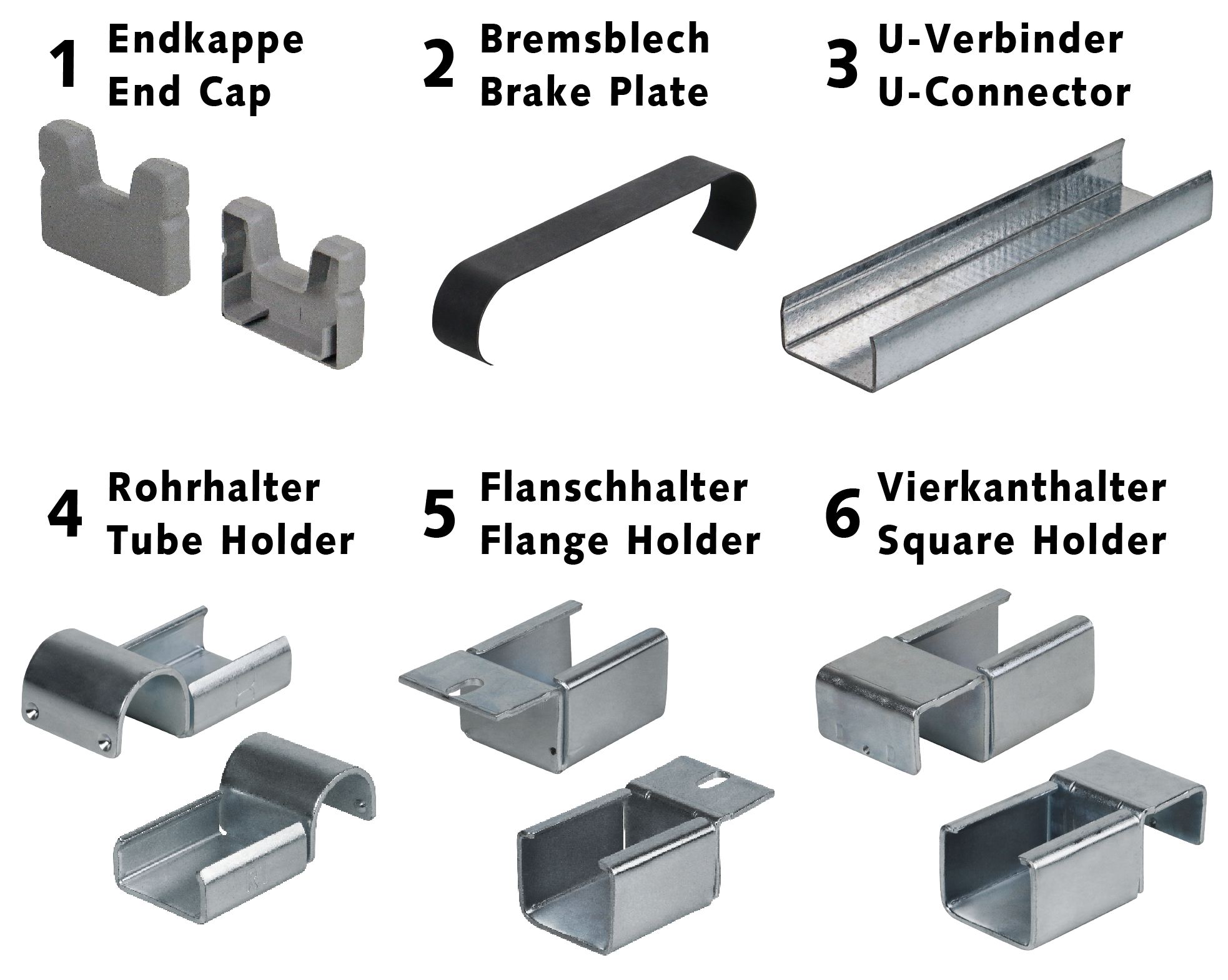 65699106 Röllchenleisten- Vierkanthalter