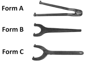 61240200 Stirnlochschlüssel für 61240000