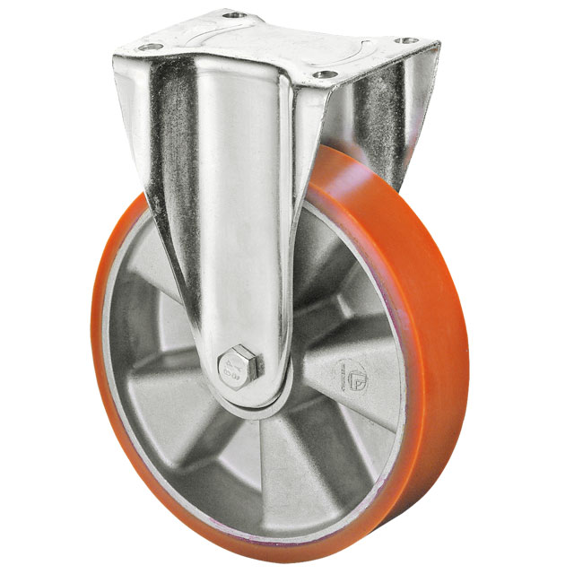 77763200H Bockrolle PU Ø 200 Schwerlast